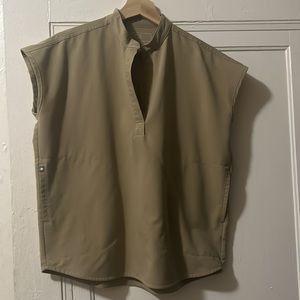 Rafaela Oversized Scrub Top Sandstone